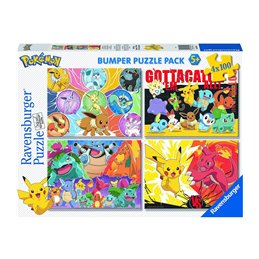 PUZZLE POKEMON BUMPER PACK 4x100 PZAS