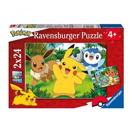 PUZZLE POKEMON 2X24 PIEZAS RAVENSBURGER