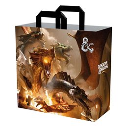 Bolsa Reciclable con Asas para transportar juegos: Modelo Dungeon and Dragons Tiamat