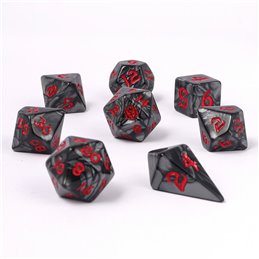 8 Piece RPG Dice Set Iron Golem