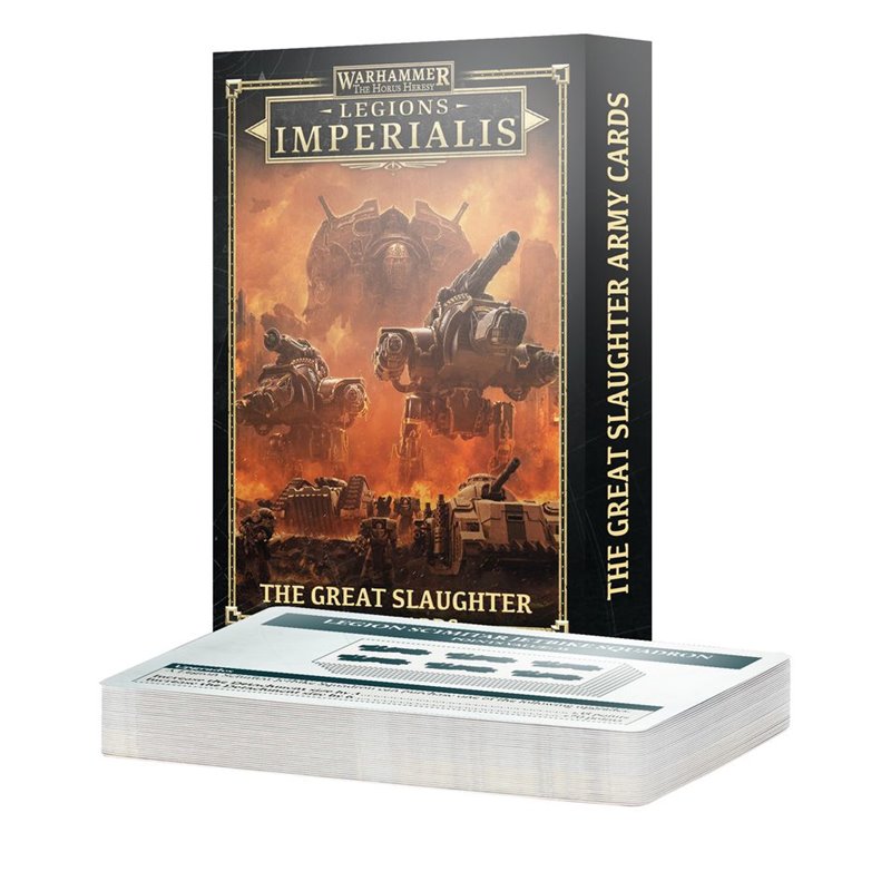 Legions Imperialis: The Great Slaughter Army Cards (Inglés)