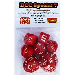 DCC Special Dice Set Red (7)