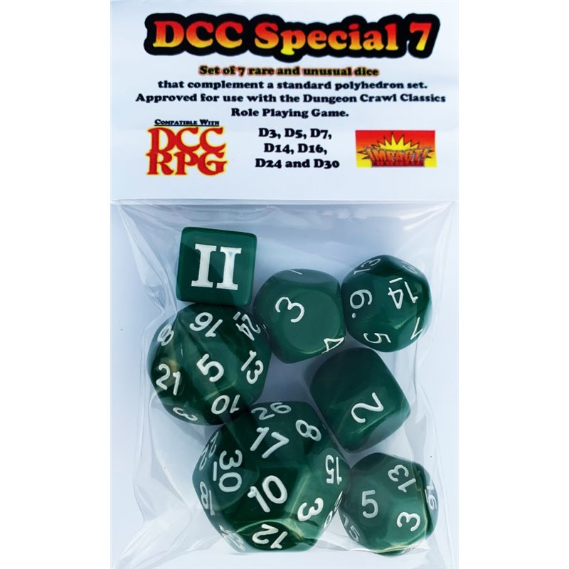 DCC Special Dice Set Green (7)