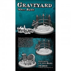 Wyrdscapes Graveyard 40mm Bases - 2 Pack